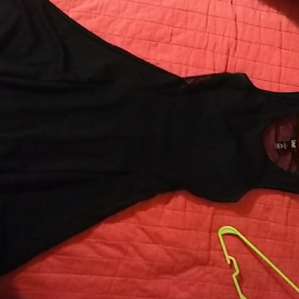 Black mini dress
